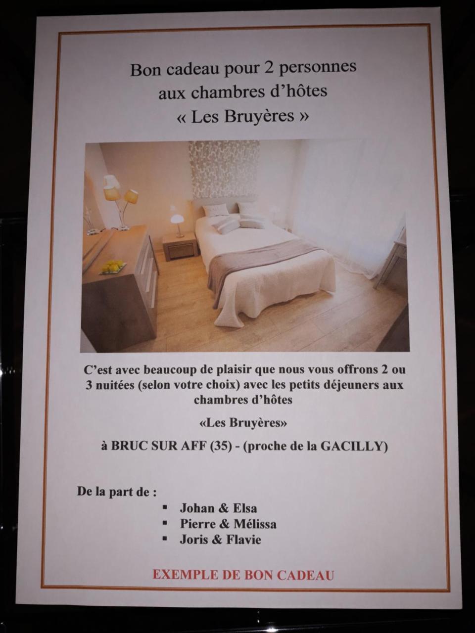 Chambre D'Hotes Les Bruyeres Bruc-sur-Aff Exteriör bild